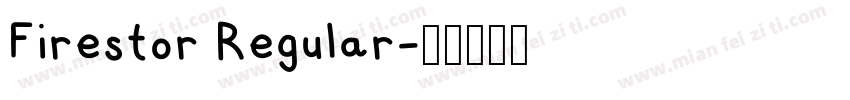Firestor Regular字体转换